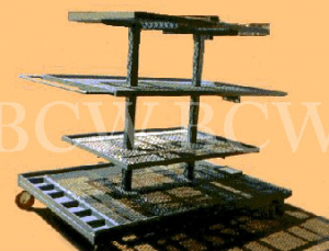 Custom-made steel parts cart